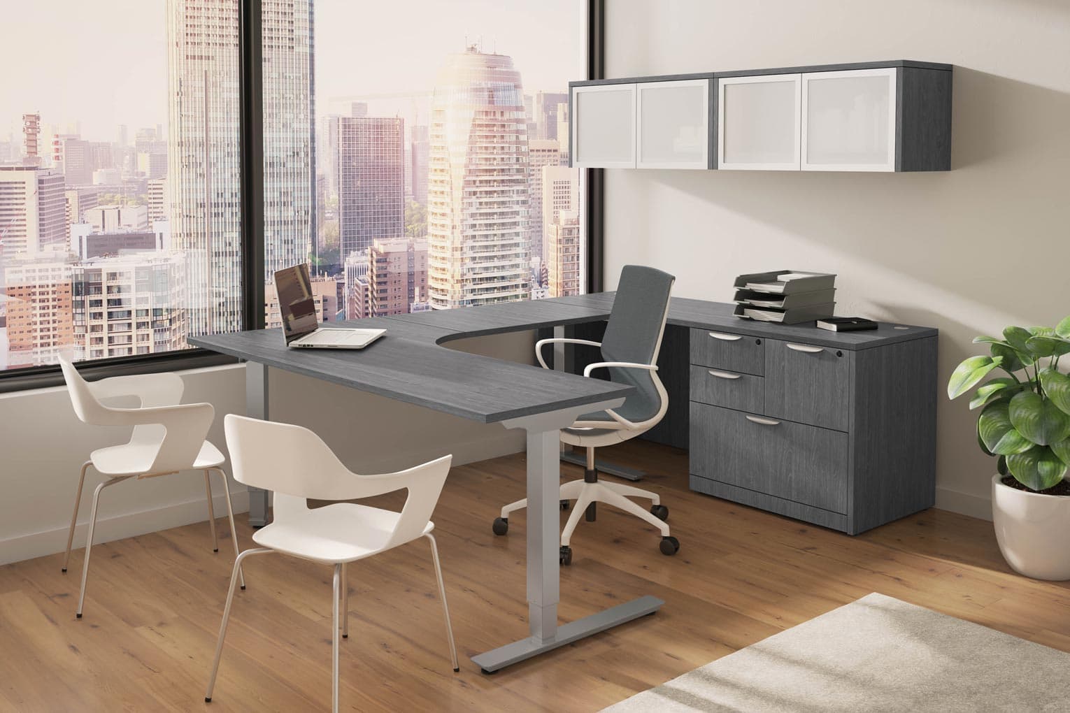 Storage and desk example