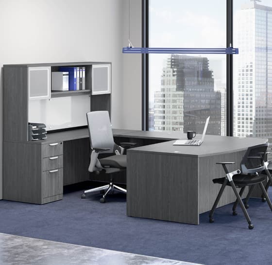 Financial HQ workstation floor